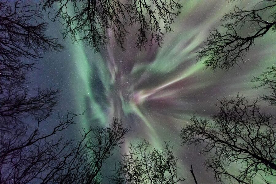 Abisko: Guided Autumn Aurora Chase with Hotel Transfers - The first pickup and the road into the night