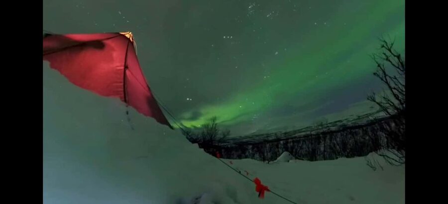 Abisko: Northern Lights Hike with Husky Puppies - Walking 1.5 kilometers into the Abisko Valley