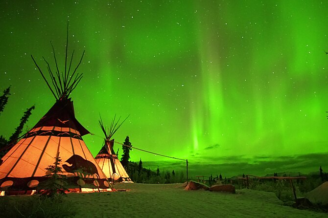 Arctic Day: Aurora Viewing Tour | late night - Waiting in the cold: cabins, fires, and presentations