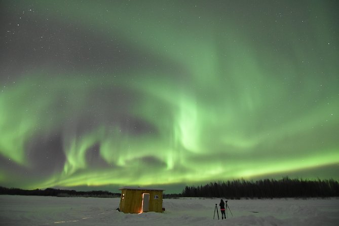 Aurora Borealis Viewing and Ice Fishing Adventure - The guides shape the night