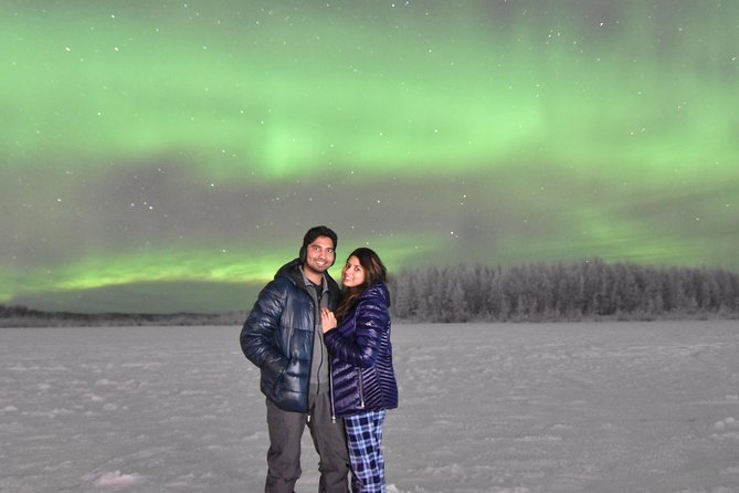 Aurora Borealis Viewing and Ice Fishing Adventure - Fishing through the ice while the sky stays dark