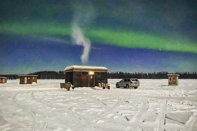 "Aurora Ice" - Ice Fishing & Salmon Dinner Tour - A Fresh Fish Dinner Around Midnight