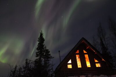 Aurora Viewing – Aurora Husky Lodge , Great view from top of the ridge