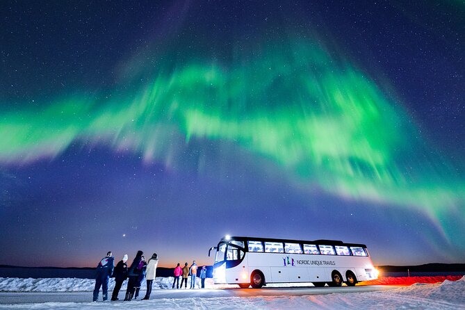 Bus Tour with Hunting Northern Lights - The first stop: a quick test of the sky