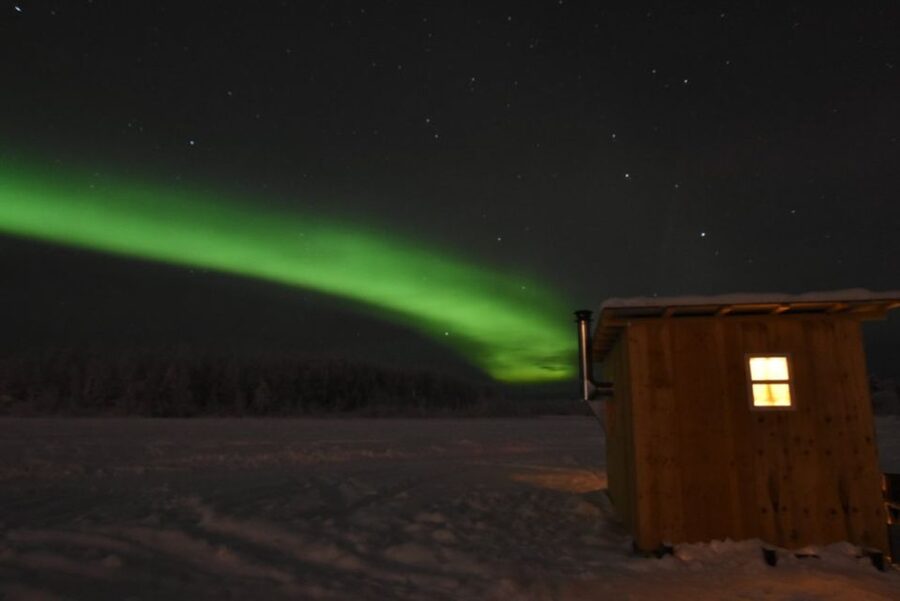 Chena Lake: Aurora Borealis Viewing & Ice Fishing Adventure - Arriving at Chena Lake Recreation Area