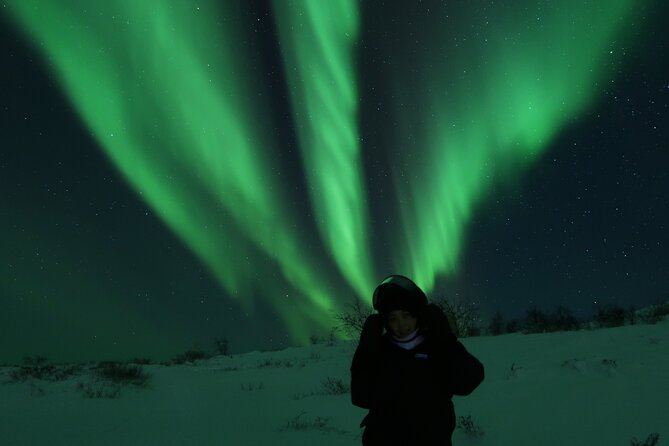 Enjoy the Aurora show on top of the mountain inc tipi dinner - Waiting above Kiruna for the aurora