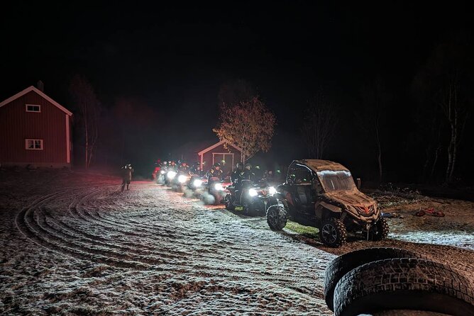 Evening Tour and Aurora Borealis Sightseeing in Norway by ATV - Riding two to an ATV through the dark