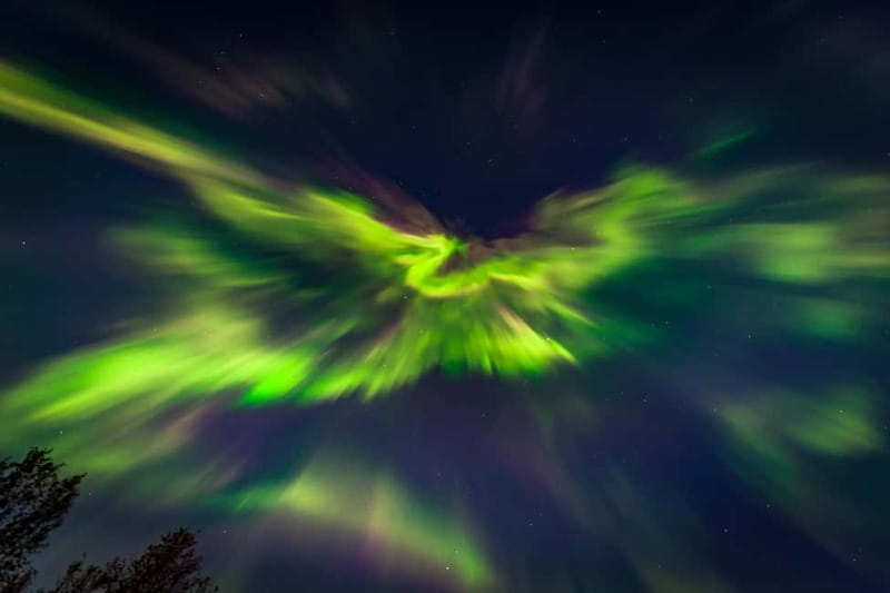Experience the majestic Auroras Kiruna-Abisko & lodge dinner - When the weather changes the plan