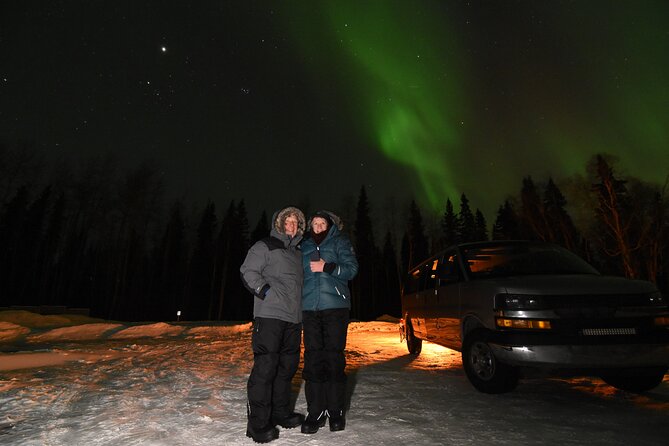 Fairbanks Northern Lights Adventure with free Aurora portraits - What each type of viewing stop offers