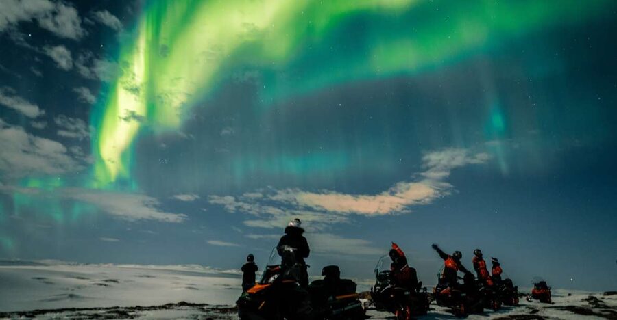 From Alta: Northern Lights Night Adventure By Snowmobile - Getting your first snowmobile lesson