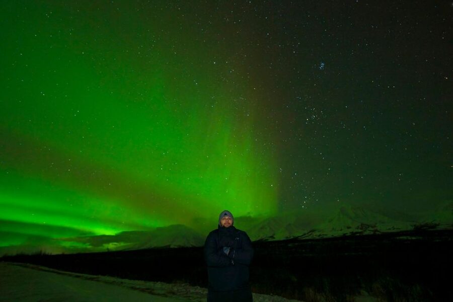 From Fairbanks: Northern Lights Aurora Tour with Photography - The first aurora sighting