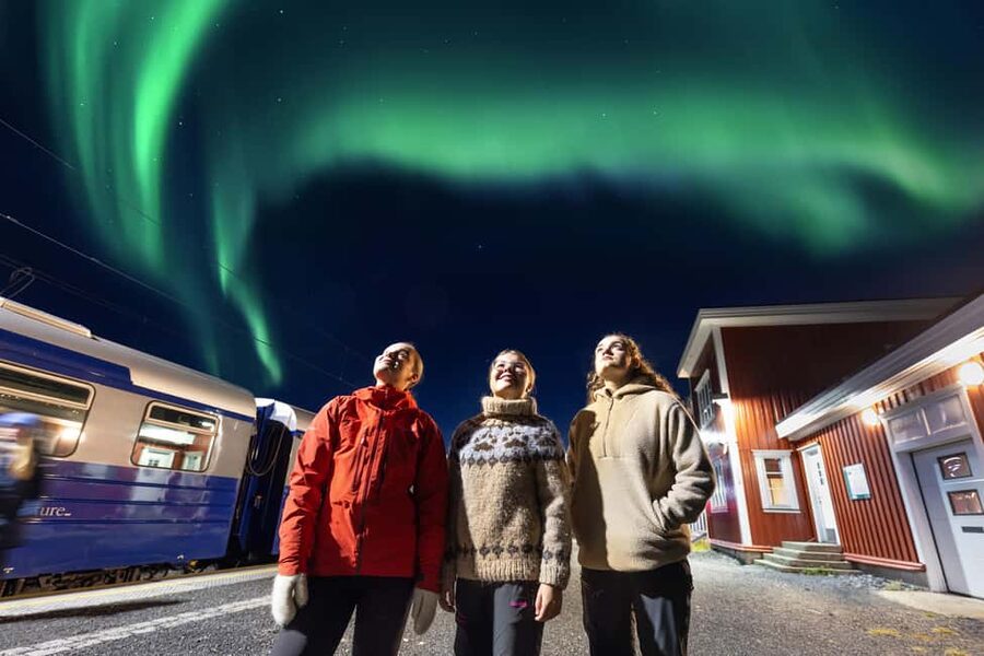 From Narvik: The Northern Lights Arctic Train Guided Tour - Katterat at 373 meters above sea level