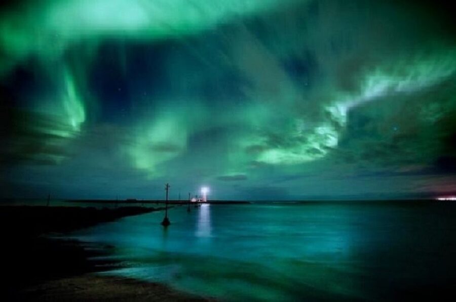 From Reykjavik: Northern Lights Boat Cruise - What the Northern Lights actually look like
