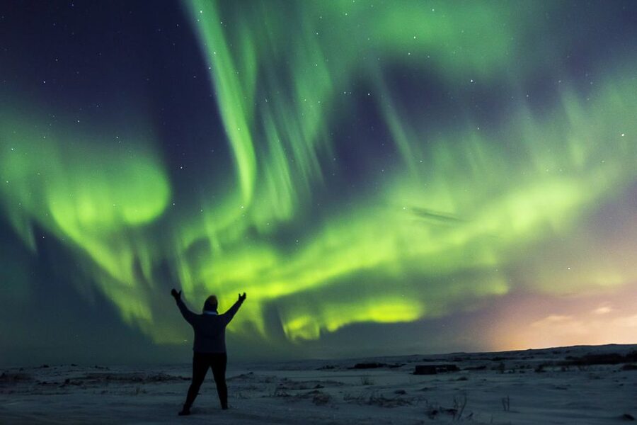 From Reykjavik: Northern Lights Bus Tour with Hot Cocoa - Leaving Reykjavik after dark