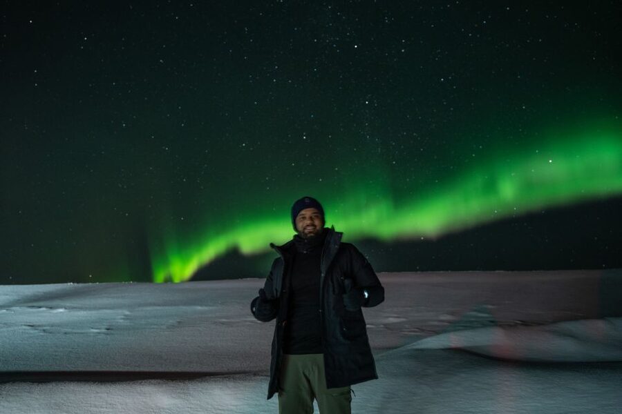 From Reykjavik: Northern Lights Guided Tour with Photos - Photos beneath the Northern Lights
