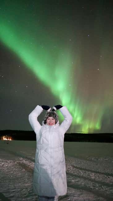 From Rovaniemi: Family-Friendly Northern Lights Tour - Photos beneath the Northern Lights