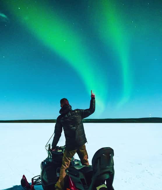 From Rovaniemi: Searching Aurora with Snowmobile - Searching for clear skies in the Arctic