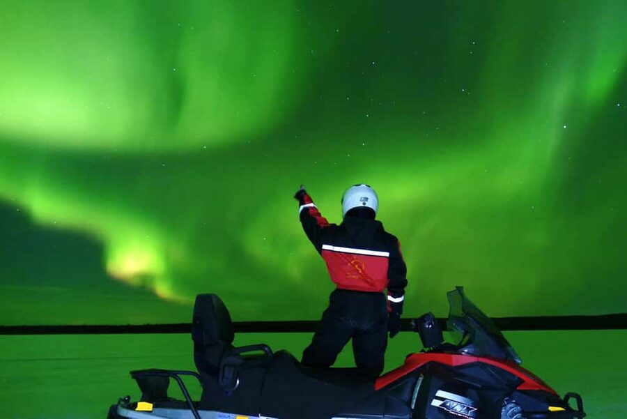 From Rovaniemi: Searching Aurora with Snowmobile - Clothing, comfort, and family rules