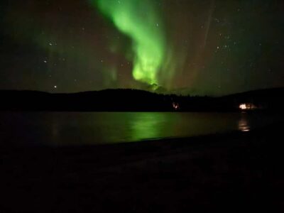 From Saariselkä/Inari: Aurora Hunting Tour, campfire&snacks