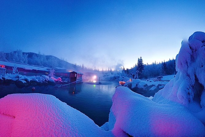 Hot Springs Aurora Viewing Dream in Alaska - The 4:15 PM pickup and ride to Chena Hot Springs