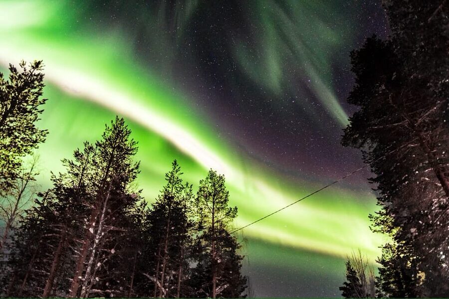 Inari: Northern Lights Hunt Snowmobile Safari - Learning to drive before heading into the forest