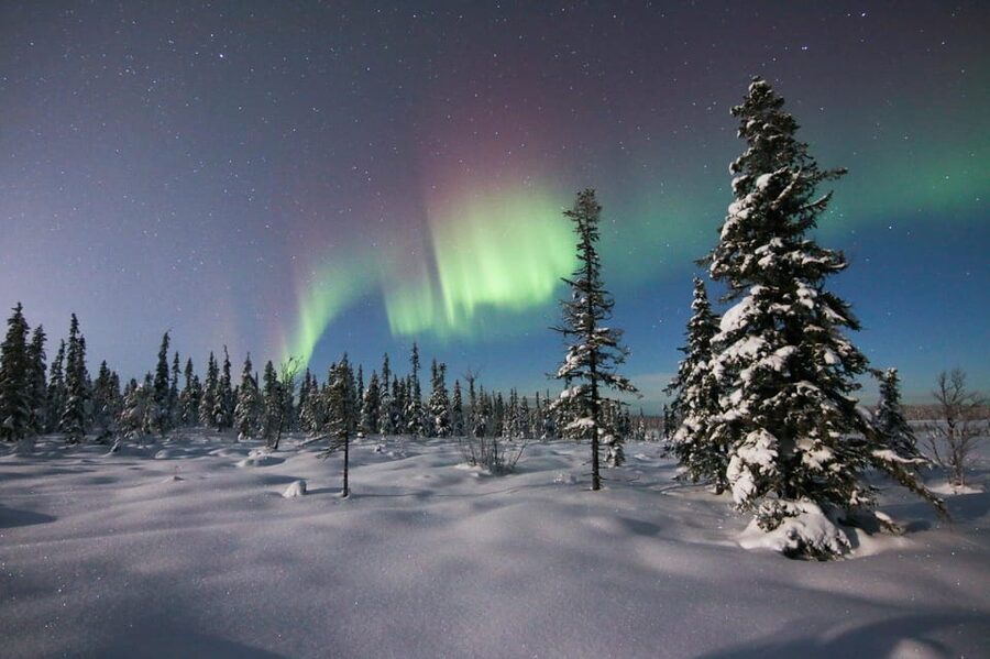 Kiruna: Northern Lights Minivan Chase with Warm Drink - Leaving Kiruna in search of a darker sky