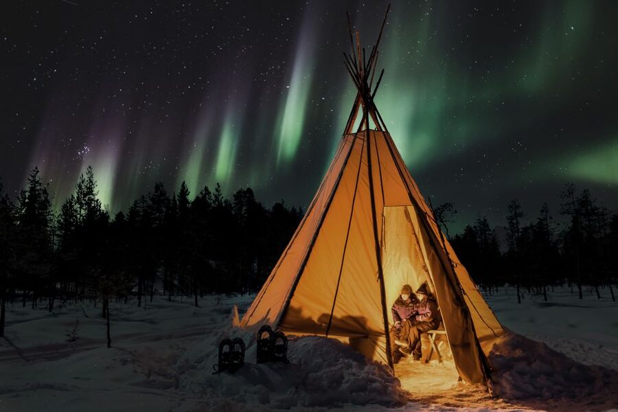 Levi: Northern Lights Campfire - A campfire supper with a Finnish touch