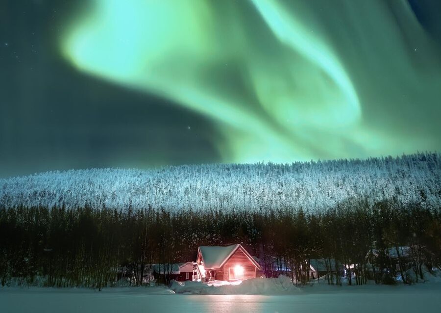 Levi: Northern Lights Snowmobile Tour with Snacks and Drinks - The secret stop, fire, sausage, and hot juice