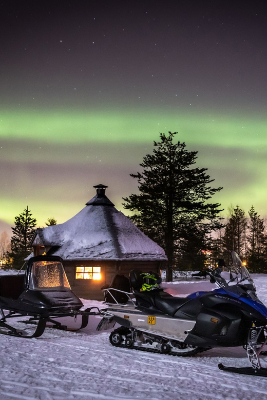 Levi: Snowmobile Northern Lights Hunting Trip - Riding two to a machine through the Lappish night