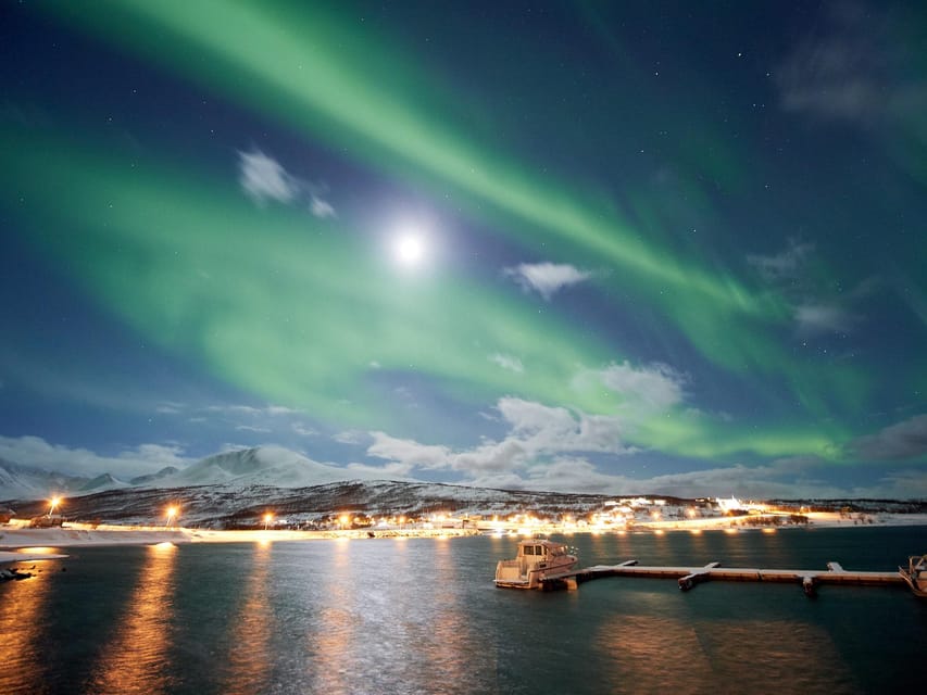Lyngenalps: Northern Lights Snowmobile Safari - Stopping at viewpoints to search the sky