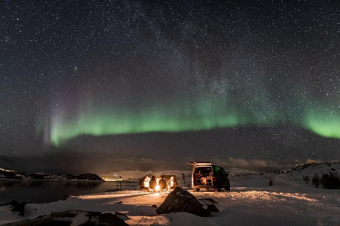 Minibus Northern Lights Chase with Photography from Tromsø - The Tromsø fjords and the road toward Finland