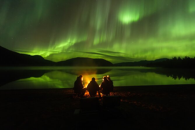 Northern Lights Adventure - Arriving at a dark Arctic viewing spot