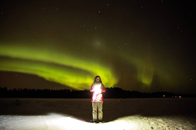 Northern lights hunting photo tour with bbq; small groups - What $102.58 really buys you