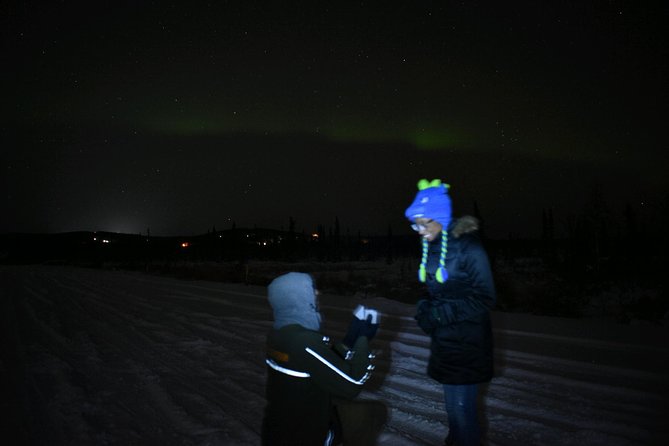 Northern Lights Viewing at Murphy Dome - Waiting in the van, then stepping into the cold
