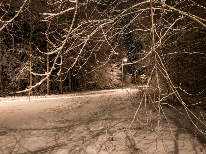 Oulu: Guided Night Walking Tour with Northern Lights Hunting - Returning through historic Toppila harbor