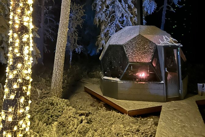 PRIVATE Party dinner in a Glass Igloo Under Northern Lights - Chasing the Northern Lights without a guarantee