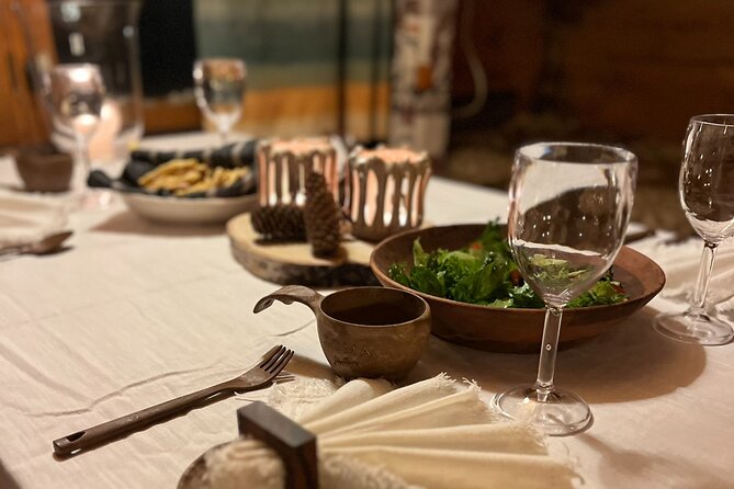 Private Traditional Sauna, Ice Dip and Dinner in the Wilderness - Dinner with a local Lappish touch