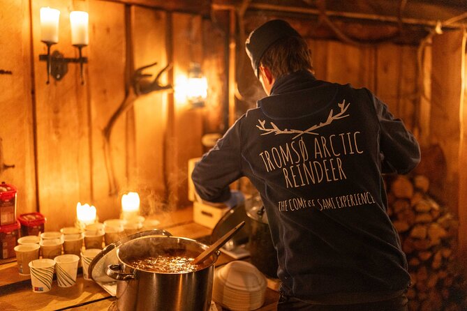 Reindeer Camp Dinner with Chance of Northern Lights in Tromso - A three-course dinner with Sámi ingredients