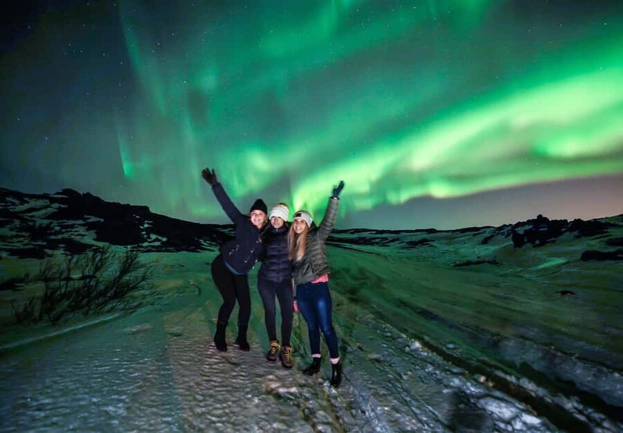 Reykjavik: Evening Lava Tunnel and Northern Lights Hunt - Inside Raufarhólshellir lava tunnel