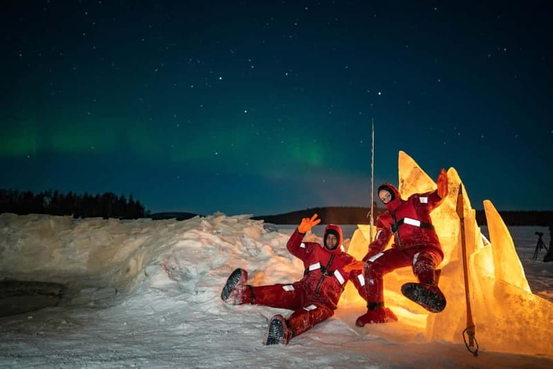 Rovaniemi: Ice Floating in Forest Lake with Aurora Borealis - What this Rovaniemi ice floating trip is really like