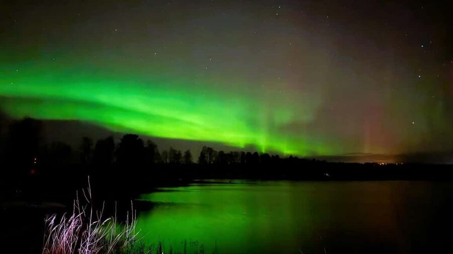 Rovaniemi: Night Tour in Search of the Aurora with BBQ - Stop one: the first Arctic photo point