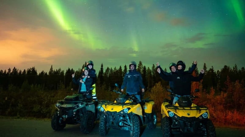 Rovaniemi: Northern Lights Quad Bike Tour - One hour on a quad bike through Arctic forest