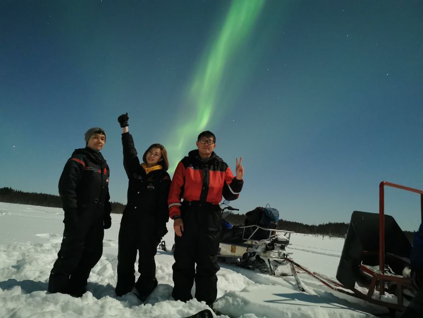 Rovaniemi: Northern Lights Sledge Ride - The snowmobile ride into the Arctic forest