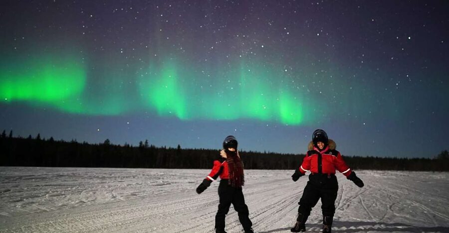 Rovaniemi: Northern Lights Sleigh Ride - Meeting in central Rovaniemi at Maakuntakatu 29-31