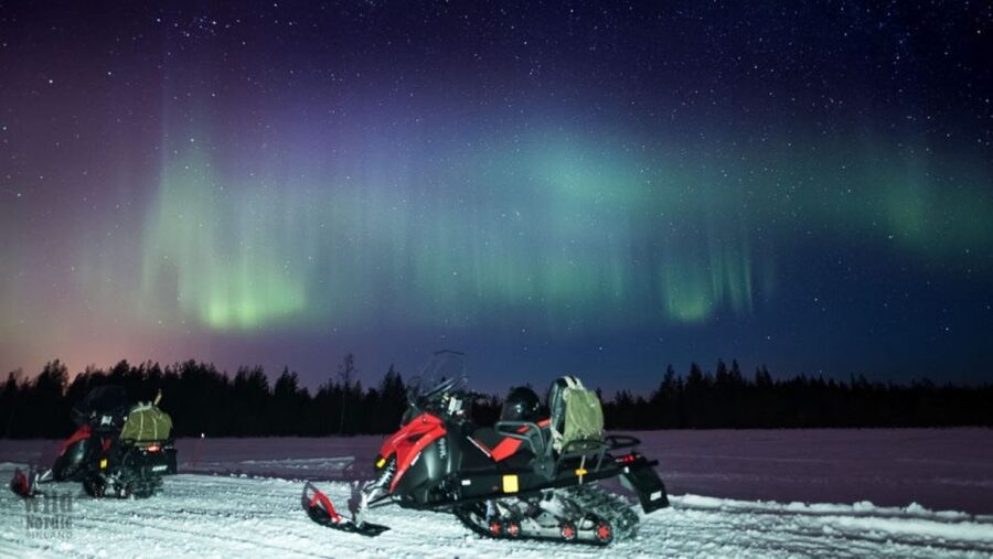 Rovaniemi: Search for Northern Lights Snowmobiling Trip - Pickup points around Ounasvaara and central Rovaniemi