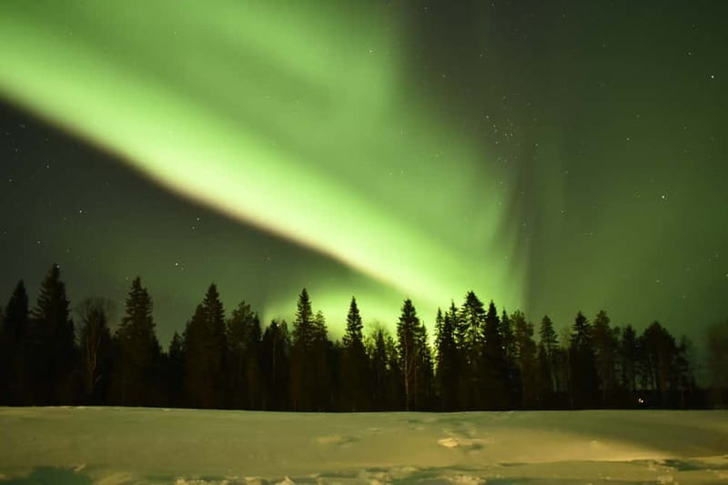 Rovaniemi: Snowtrain to Northern Lights Camp - Riding the Snowtrain through the dark