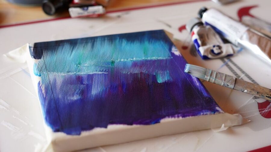 Rovaniemi: Workshop - Aurora painting - What the 2.5-hour schedule feels like