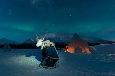 Sami Culture, Northern Lights & Reindeer Visit at Camp Tamok