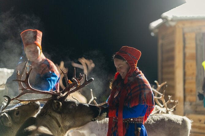 Sami Reindeer Camp Visit and Aurora Wonder Night - Warm clothing, soup, and practical comfort