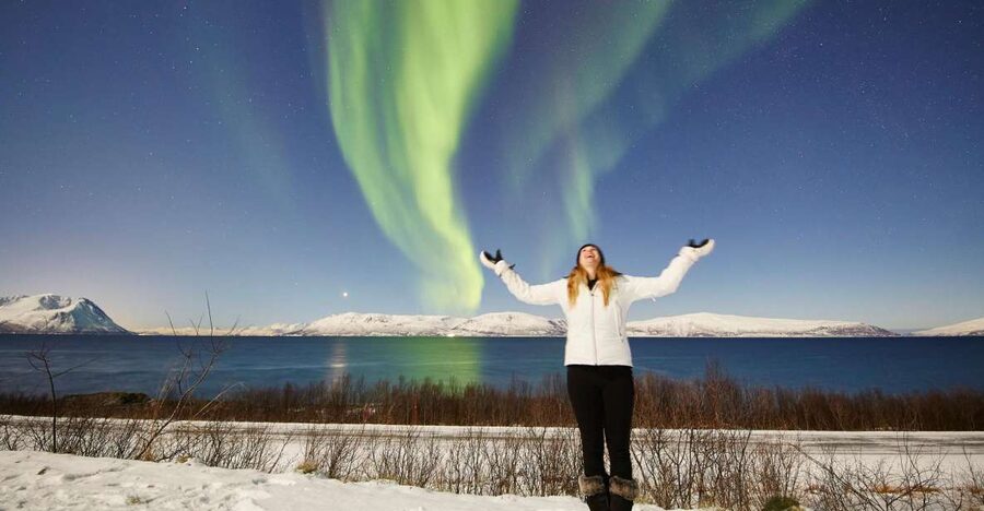 Tromso: Minivan Aurora Excursion with Pictures & Warm Suits - Warm suits, boots, and the first drive